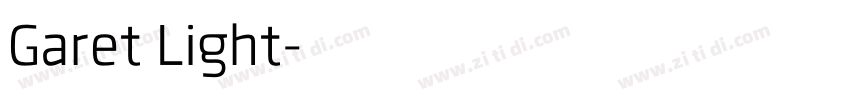 Garet Light字体转换